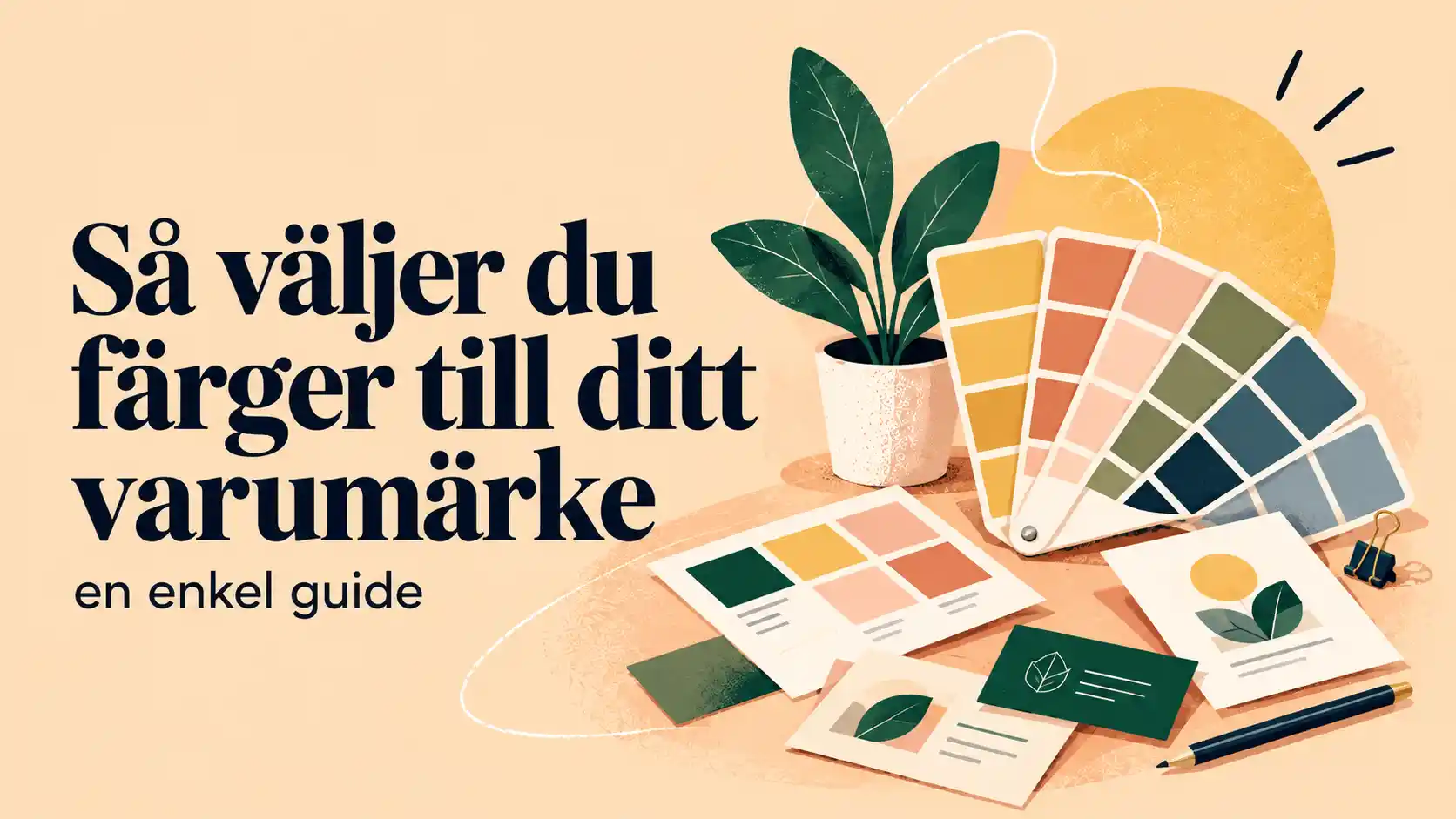 Färger för företag med genomtänkt färgpalett och varumärkesdesign