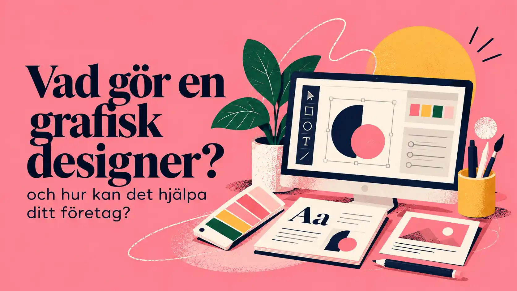 Vad gör en grafisk designer inom branding, typografi och visuell identitet