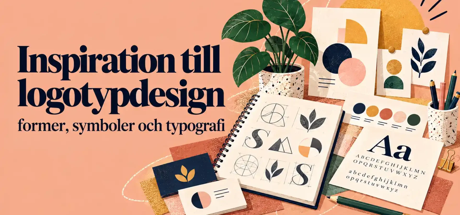 logotypdesign Inspiration till logotypdesign med former, symboler och typografi