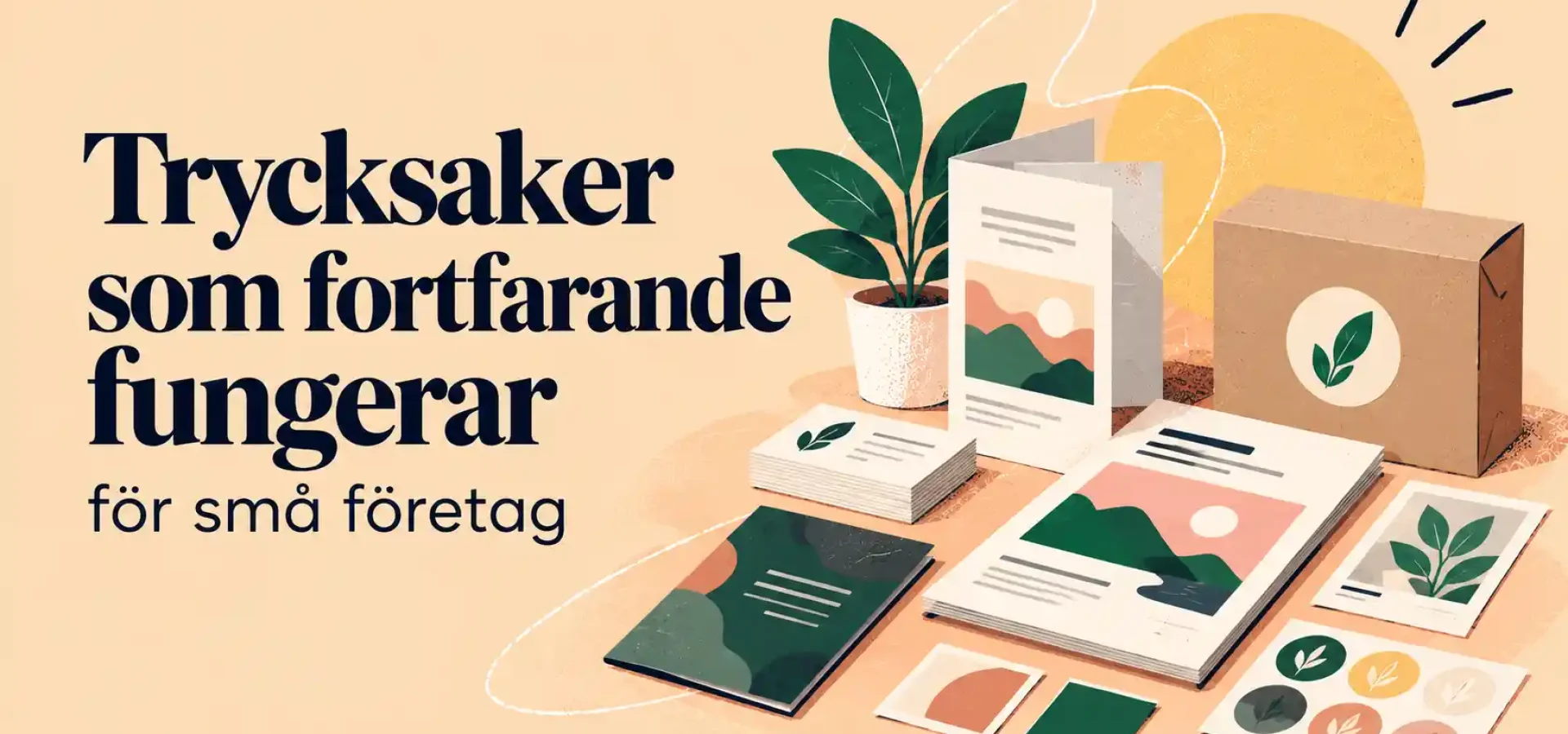 Trycksaker för företag med visitkort, flyer och broschyr