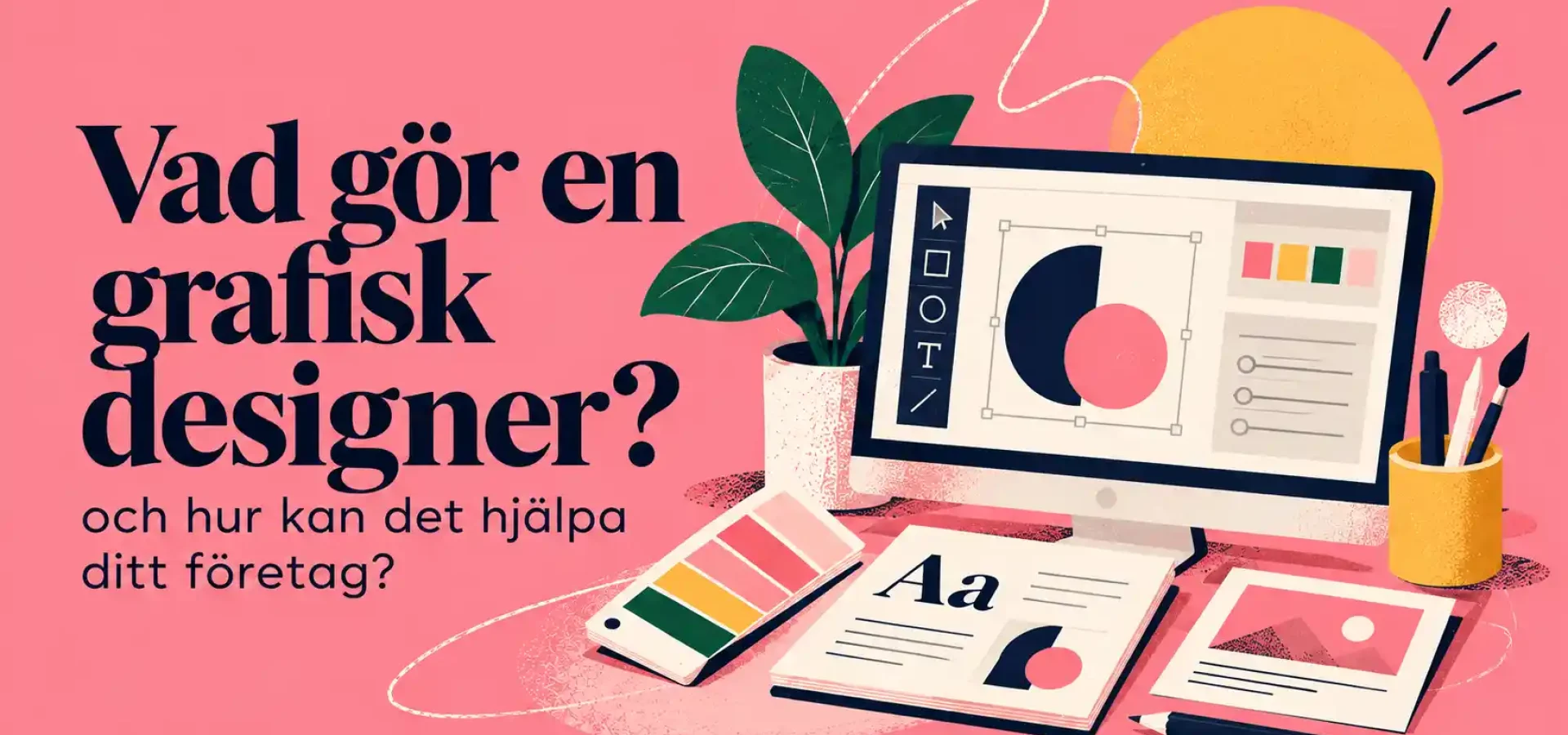 Vad gör en grafisk designer inom branding, typografi och visuell identitet