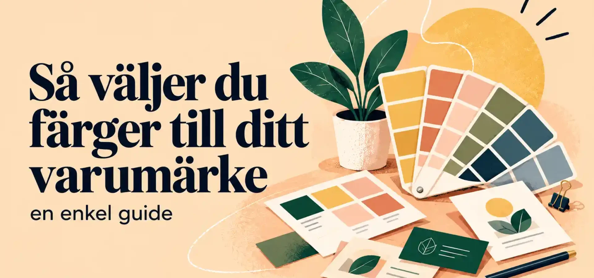 Färger för företag med genomtänkt färgpalett och varumärkesdesign